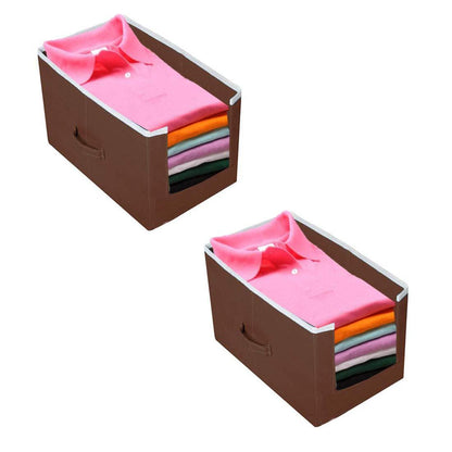 Closet Organizer-Foldable Shirts and Clothing Organizer Stackers(Pack of 2)